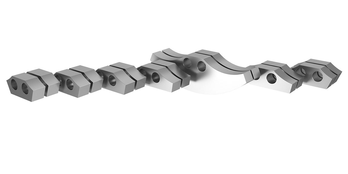 Anschlagsätze Gelenksch., 22mm, Stahl, 3,9mm dick