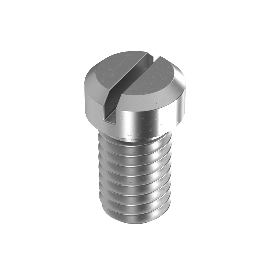 Flachkopfschraube mit Schlitz