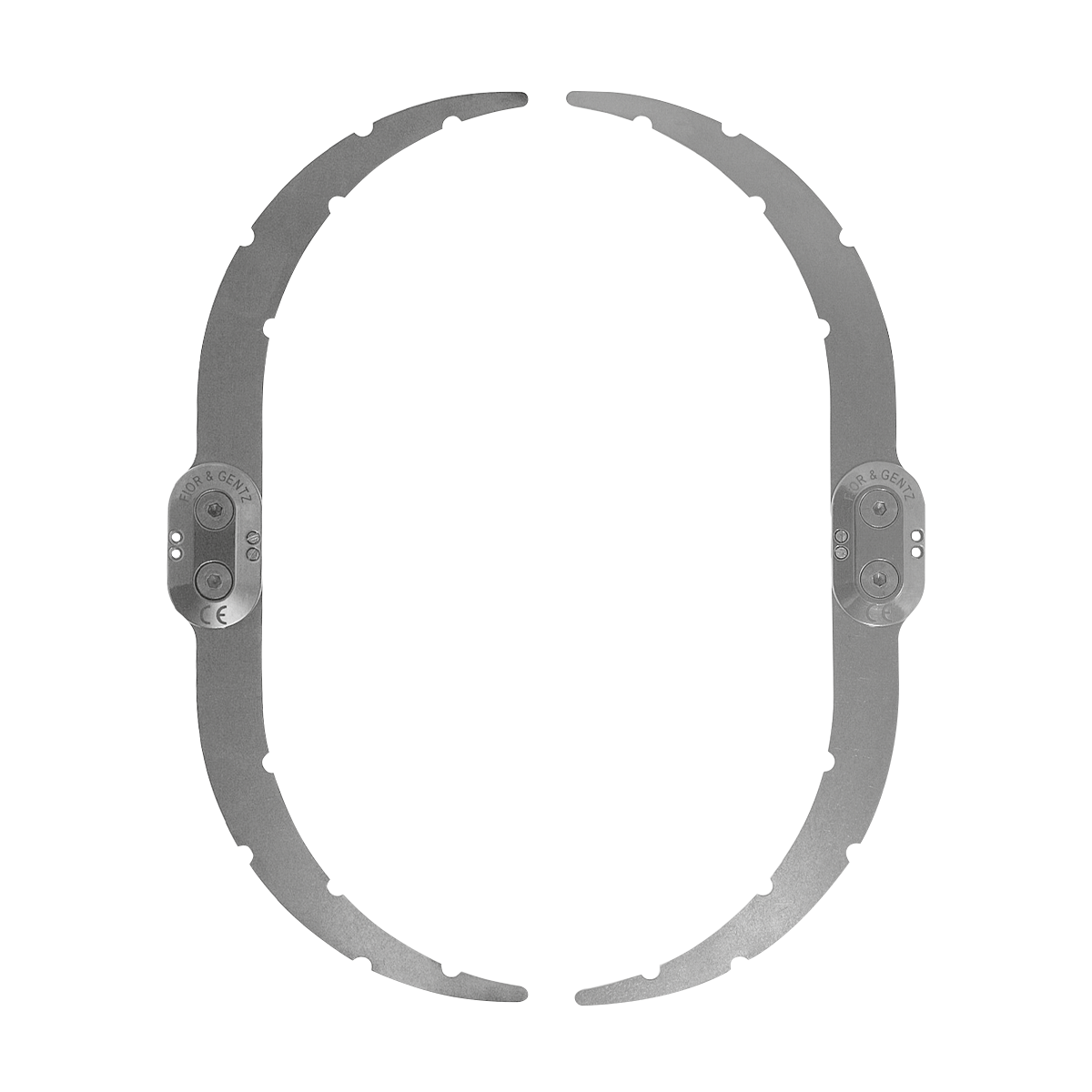 Gelenkschienen mit Zahnsegmenten, T-T