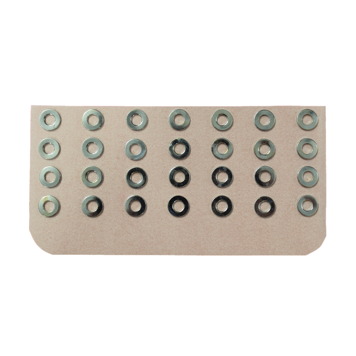 28 Unterlegscheiben für e-Cast, selbstklebend 28 Unterlegscheiben für e-Cast, selbstklebend