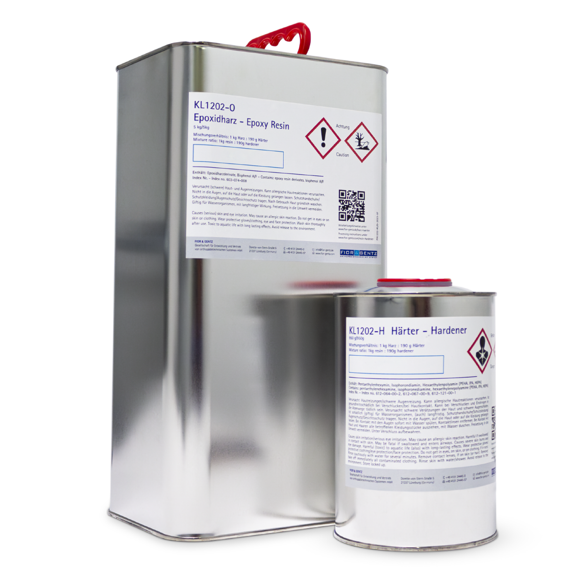 Set aus Epoxidharz und Härter, 5,95kg=5,25l Set aus Epoxidharz und Härter, 5,95kg=5,25l