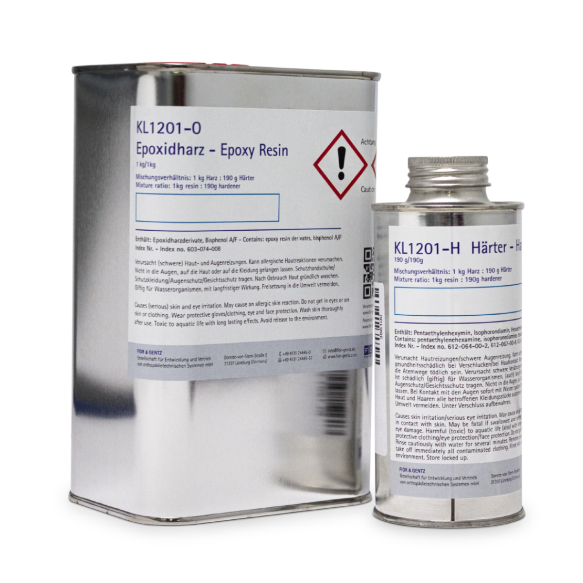 Set aus Epoxidharz und Härter, 1,19kg=1,05L Set aus Epoxidharz und Härter, 1,19kg=1,05L