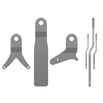 gekröpft, frei beweglich